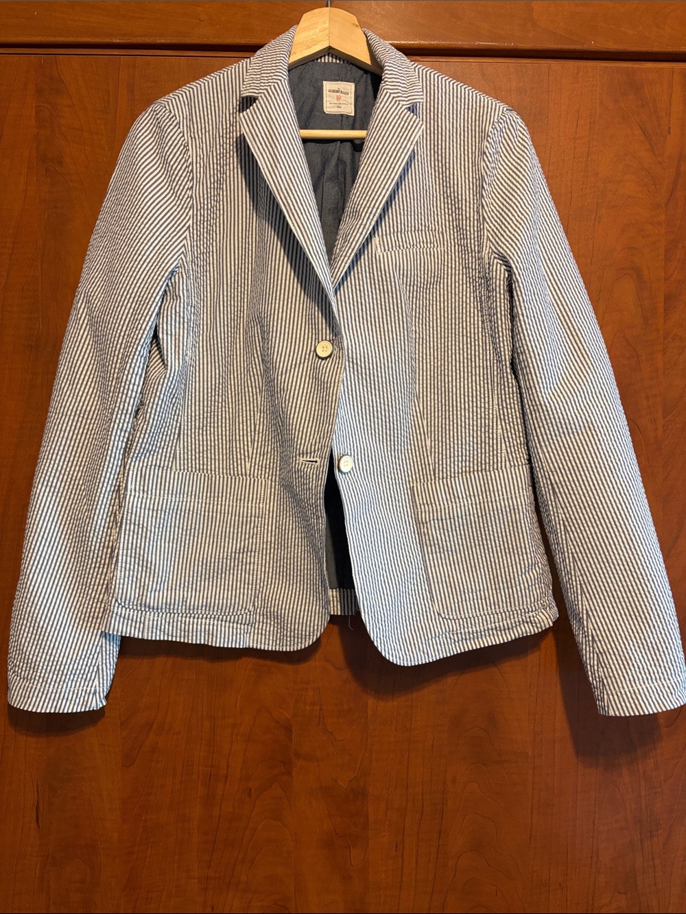 Gap Academy Blazer in Blue and White Striped
